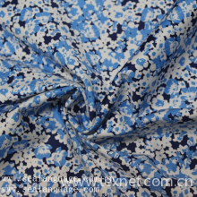 常州喜莱维纺织科技有限公司-弹力贡缎蓝色小碎花